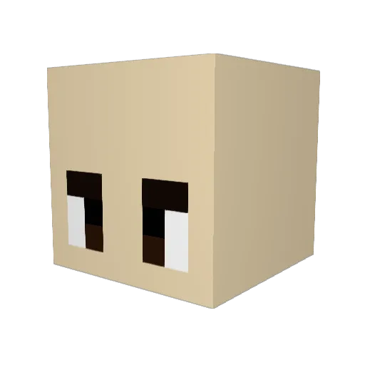 ConanTheWej Minecraft avatar head, 3D render
