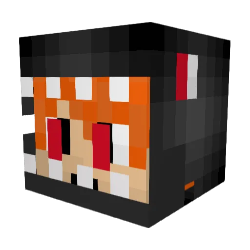 ConarMC Minecraft avatar head, 3D render