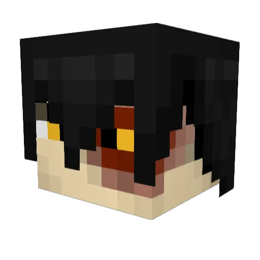 Conbrez Minecraft avatar head, 3D render