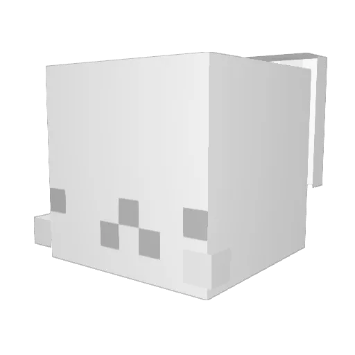Conceals Minecraft avatar head, 3D render