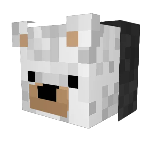 Concept_2 Minecraft avatar head, 3D render
