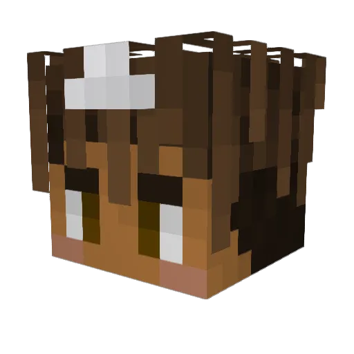 Conceptohno Minecraft avatar head, 3D render