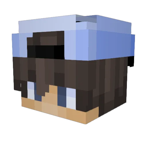 ConcernedNate Minecraft avatar head, 3D render
