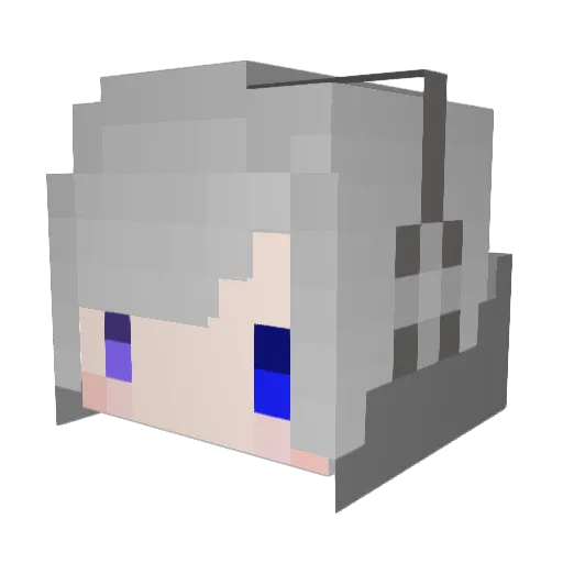 Concerto_TW Minecraft avatar head, 3D render