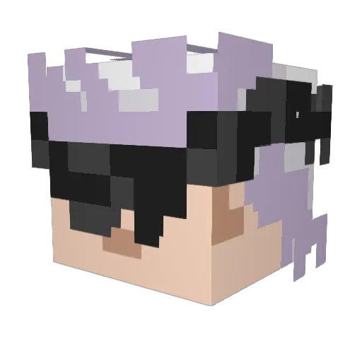 Conchas2 Minecraft avatar head, 3D render