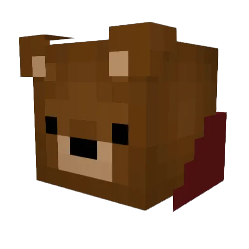 Concite Minecraft avatar head, 3D render