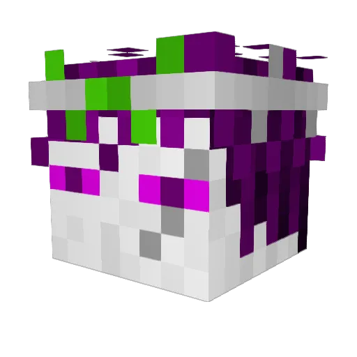 Concordi Minecraft avatar head, 3D render