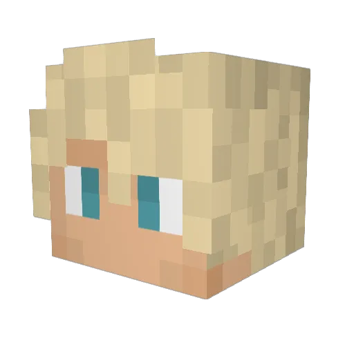 ConcordiaVT Minecraft avatar head, 3D render