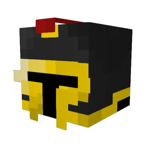 Concrete8 Minecraft avatar head, 3D render