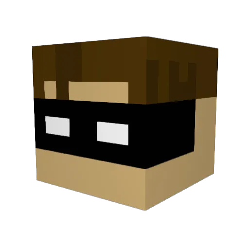 ConcreteAcorn Minecraft avatar head, 3D render