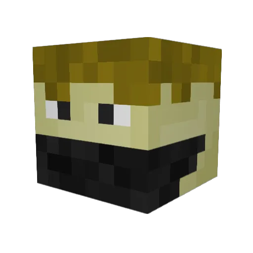 ConcreteFactory Minecraft avatar head, 3D render