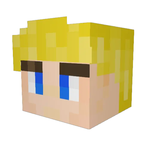Condawg7 Minecraft avatar head, 3D render