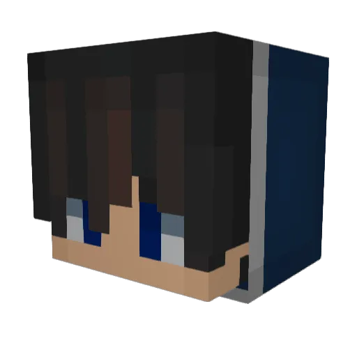 CondensedMilkk_ Minecraft avatar head, 3D render