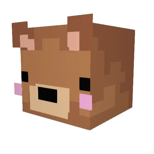 CondomSense Minecraft avatar head, 3D render