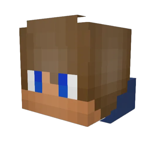 CondonUsado Minecraft avatar head, 3D render