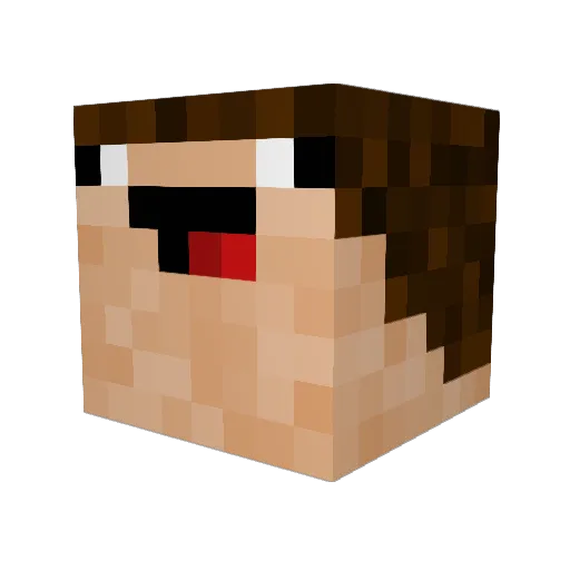 CondorX Minecraft avatar head, 3D render