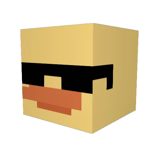 Conethepro Minecraft avatar head, 3D render