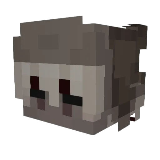 Conext Minecraft avatar head, 3D render