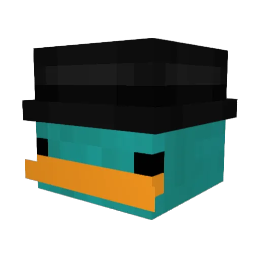 Confi951 Minecraft avatar head, 3D render