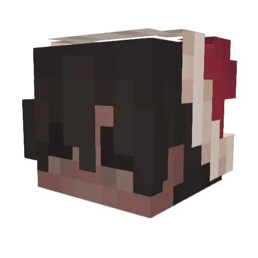 Configing Minecraft avatar head, 3D render
