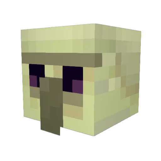 Confiscacion Minecraft avatar head, 3D render