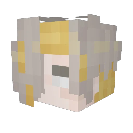 Conflict778 Minecraft avatar head, 3D render