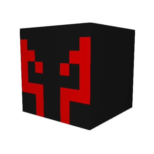 ConfuseDragonBoi Minecraft avatar head, 3D render