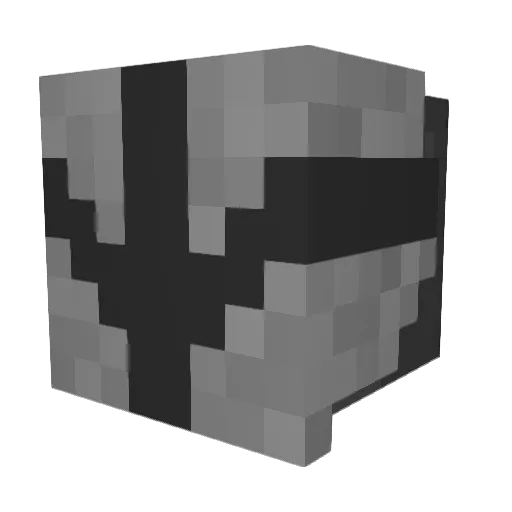 Confused159 Minecraft avatar head, 3D render