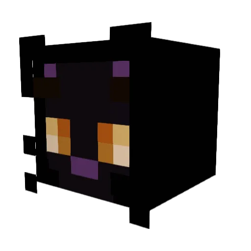 Confuzzlii Minecraft avatar head, 3D render