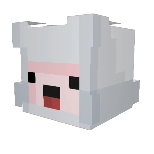 Conga13 Minecraft avatar head, 3D render