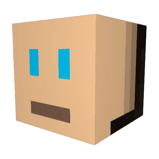 Congp Minecraft avatar head, 3D render