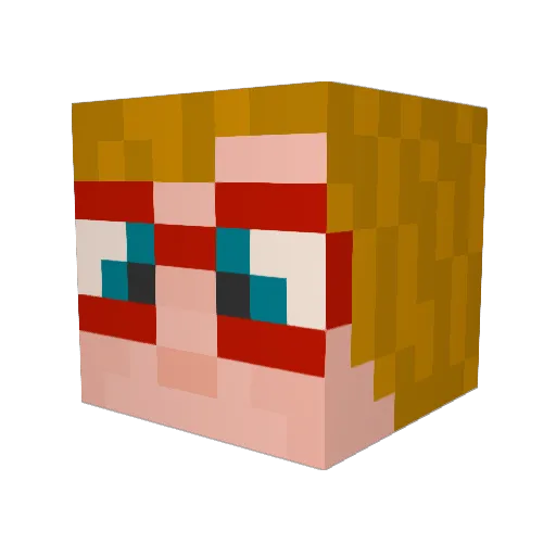 CongruousTunic7 Minecraft avatar head, 3D render