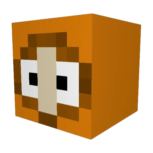 Conimex420 Minecraft avatar head, 3D render