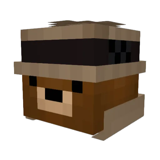 Coninator03 Minecraft avatar head, 3D render