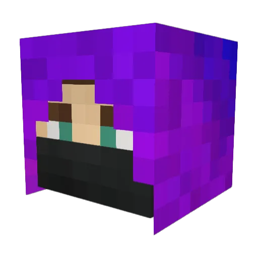 Conkegx Minecraft avatar head, 3D render