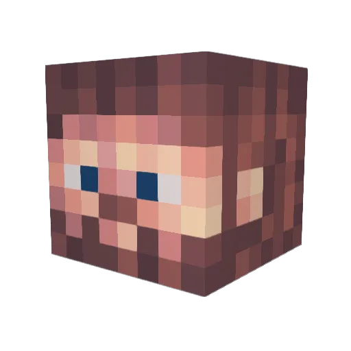 Conker90PL Minecraft avatar head, 3D render