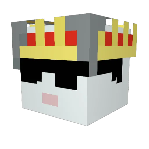 Conkey1_0 Minecraft avatar head, 3D render