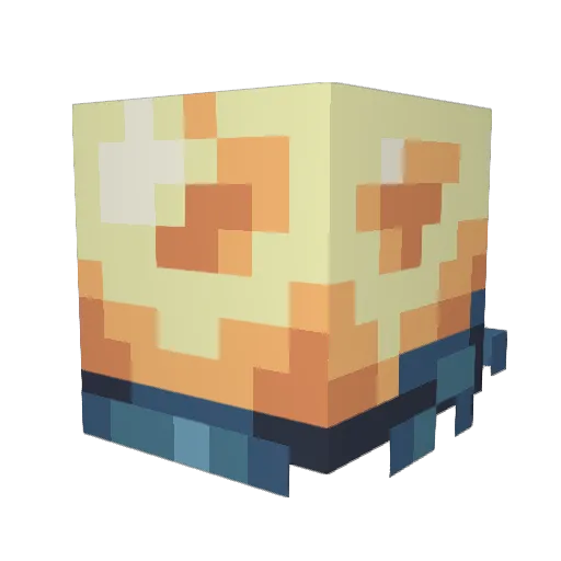 Conkix Minecraft avatar head, 3D render