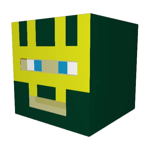 Conklord1738 Minecraft avatar head, 3D render