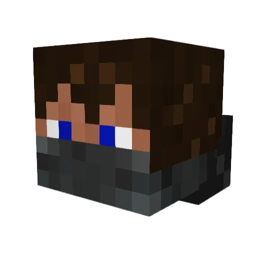 ConlanWiggy Minecraft avatar head, 3D render