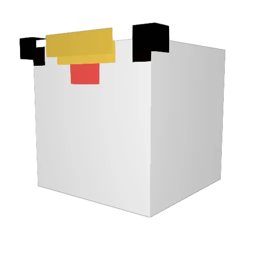 Conner_W Minecraft avatar head, 3D render