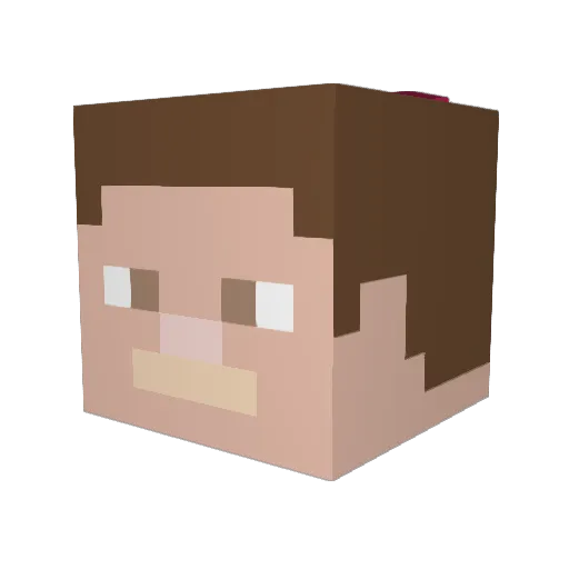 Connermilitary Minecraft avatar head, 3D render