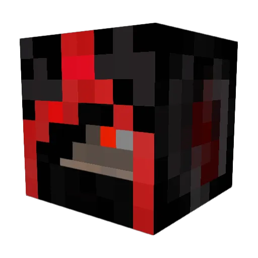 Connexion Minecraft avatar head, 3D render