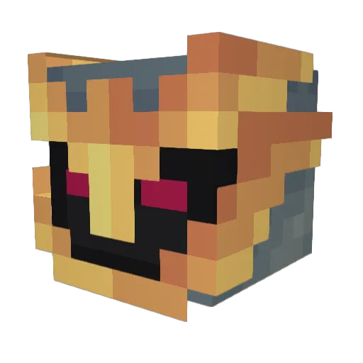Connor8192 Minecraft avatar head, 3D render