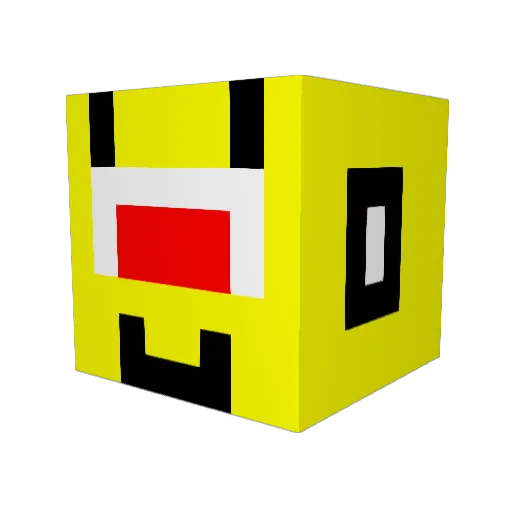 Connor Minecraft avatar head, 3D render