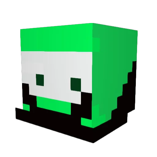 ConnorBot100 Minecraft avatar head, 3D render