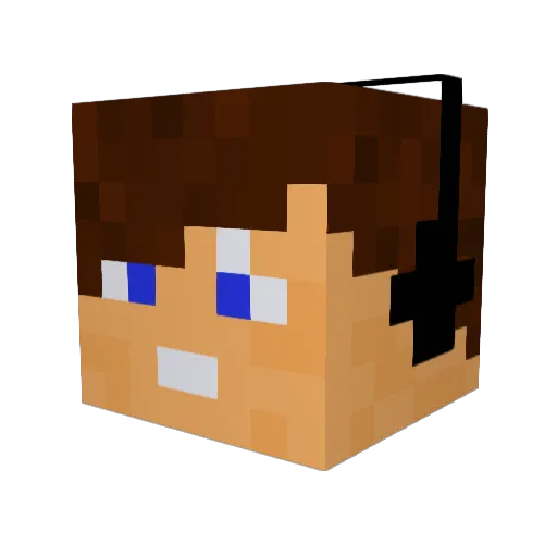 ConnorC17 Minecraft avatar head, 3D render