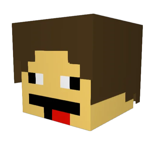 ConnorHeino Minecraft avatar head, 3D render