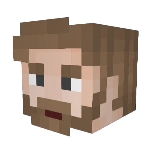 ConnorOliver Minecraft avatar head, 3D render