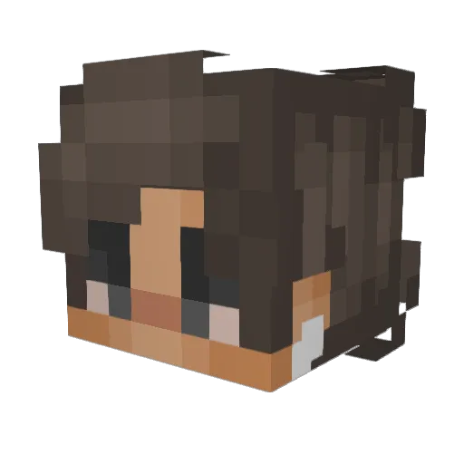 Connor_90 Minecraft avatar head, 3D render